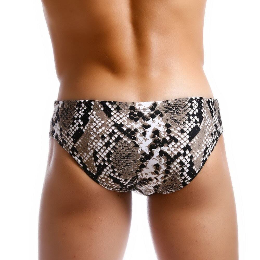 NWT Dark Animal Leather Skin Racing Briefs Swimwear Small
